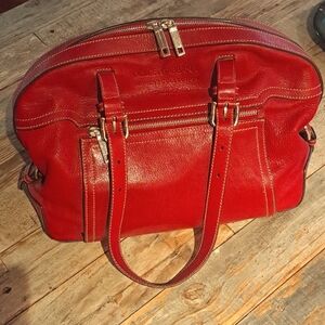 Dolce and Gabbana Oxblood Leather Satchel